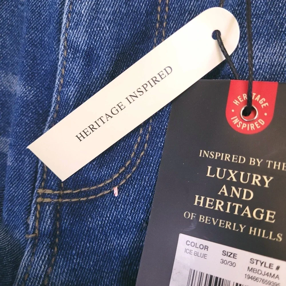 NWT Beverly Hills‎ Polo Club Jeans Mens 30x30 Slim Modern Stretch Tapered